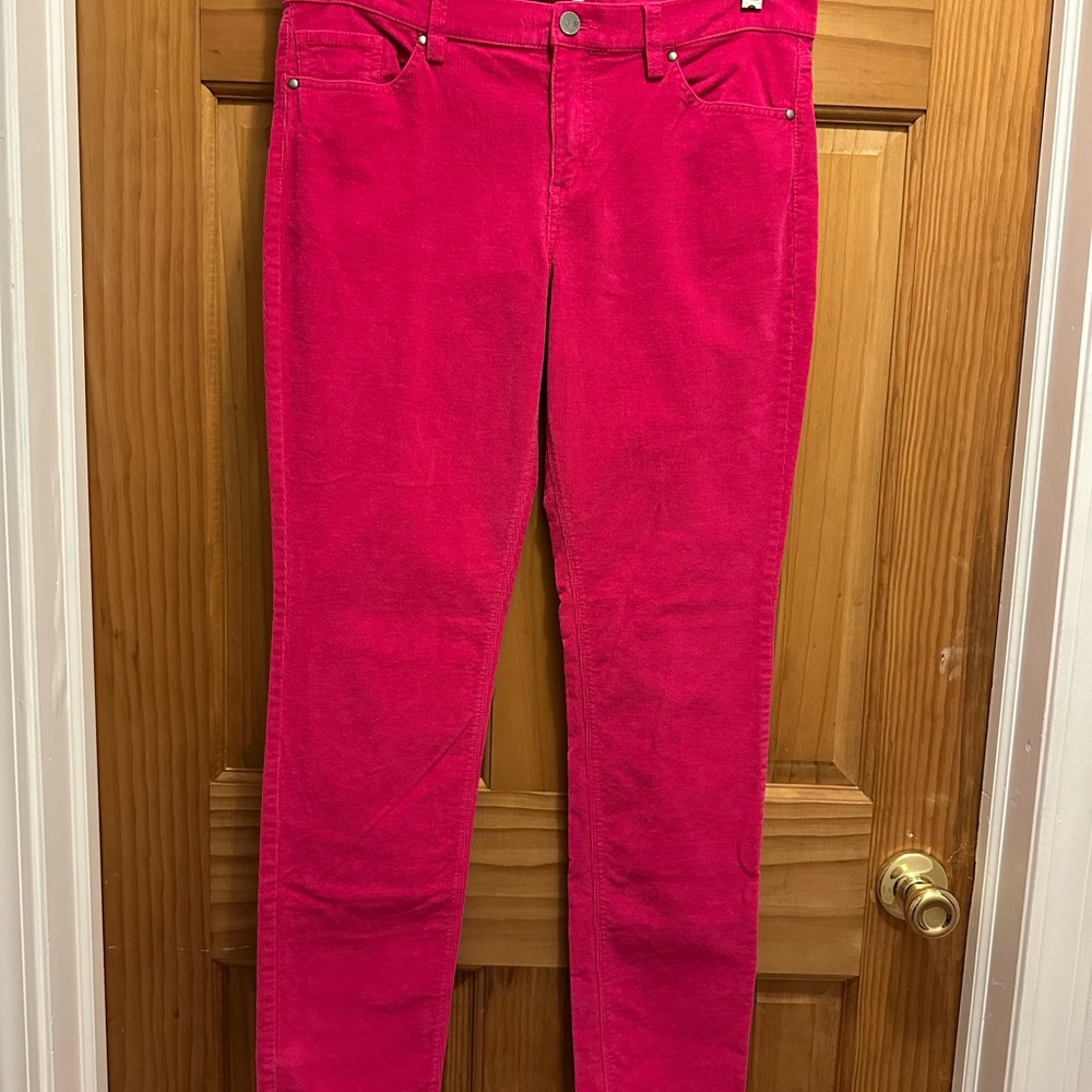 New York & Company Bright Pink Corduroy Jeans